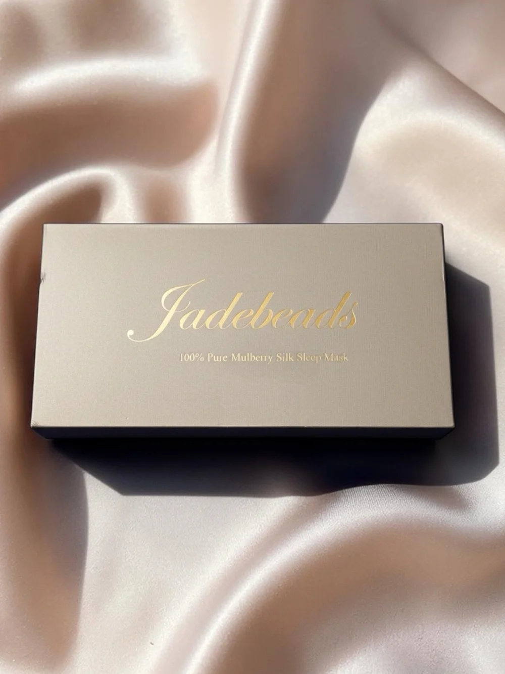 100% Mulberry Silk 3D Contoured New Sleep Eye Mask Champagne